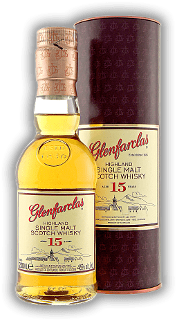 Glenfarclas 15 Years 0,2 Liter Glenfarclas 15 Years 0,2 Liter Jim Murrays Whisky Bible 2007 -  eine Punktzahl von 95/100. Alter 15 J. - 0,2	 Liter - Vol 46%