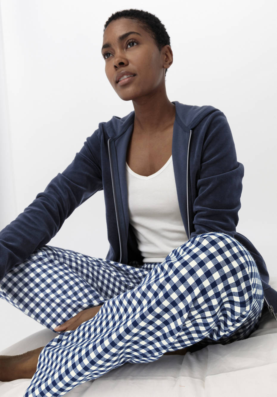 Flanell-Pyjamahose aus reiner Bio-Baumwolle