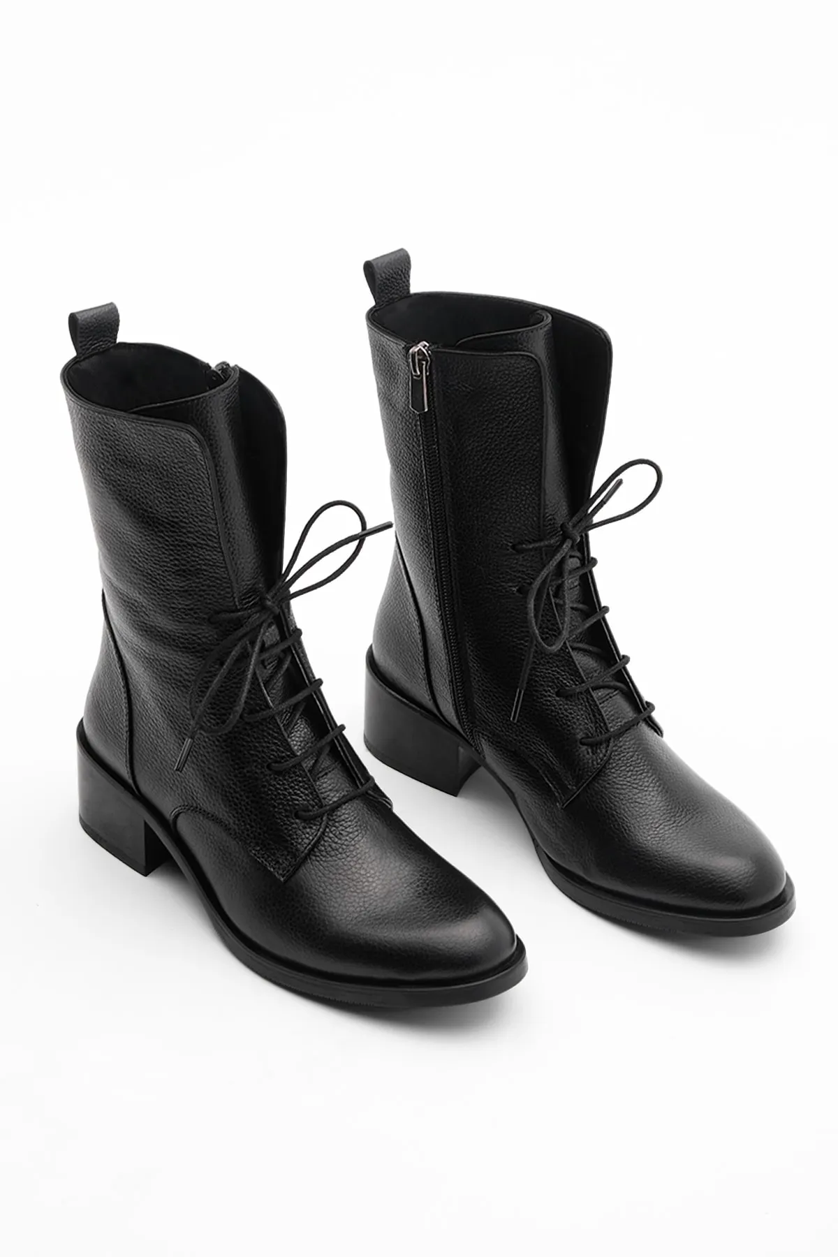 Marjin  Stiefelette - Schwarz - Blockabsatz