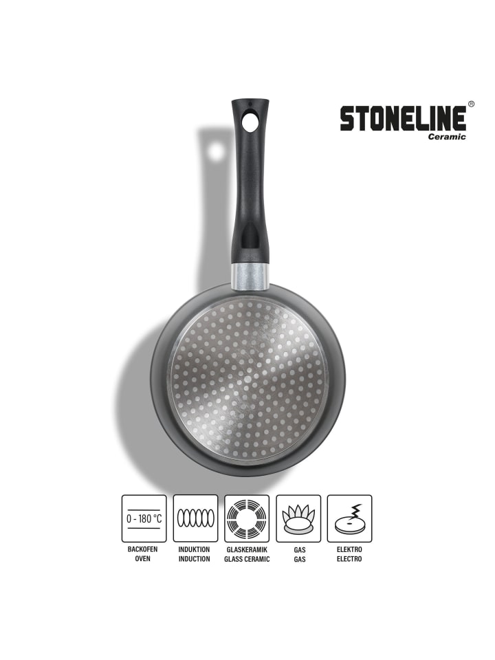 Stoneline Keramik Bratpfanne 16 cm | ohne Deckel in Schwarz günstig kaufen Ø 16 cm