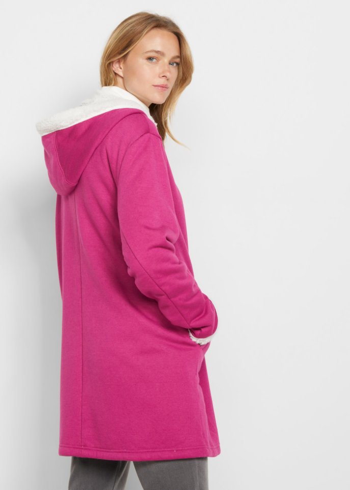Sweatjacke mit Teddyfell