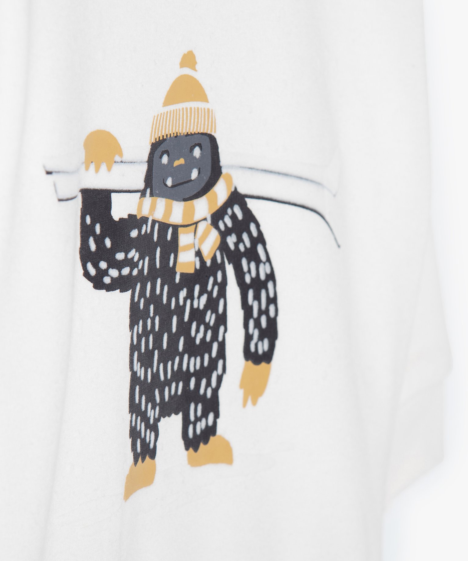 Sweat bébé Garçon en molleton motif hiver ecru | GEMO