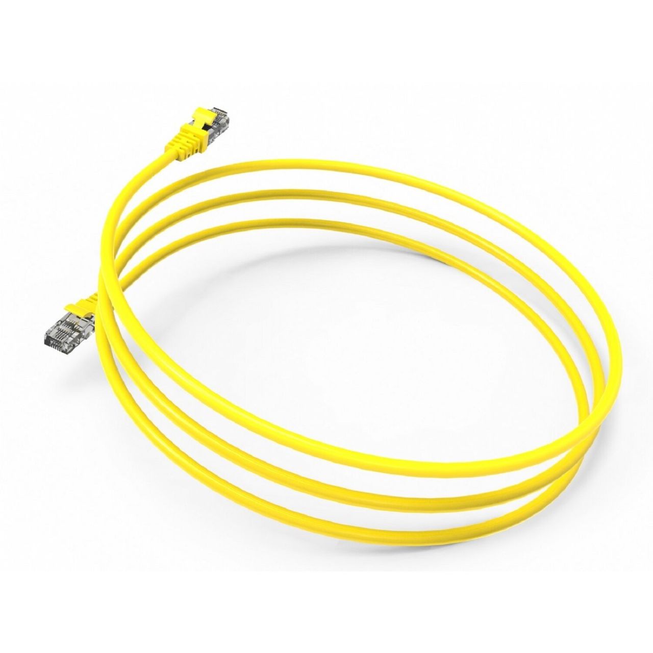 Inca ICAT6-01TS RJ45 Cat6 UTP Ethernetkabel LAN-Kabel Gelb 1 Meter