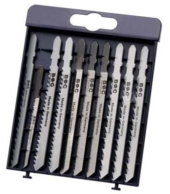 Bohrcraft 19901330010 Kompleti listov za vbodno žago st-w10 // 10-delni kompleti za les
