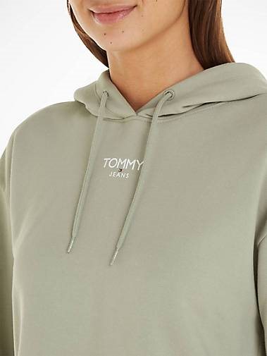 TOMMY-JEANS Damen Hoodie TJW ESSENTIAL LOGO HOODIE Relaxed Fit