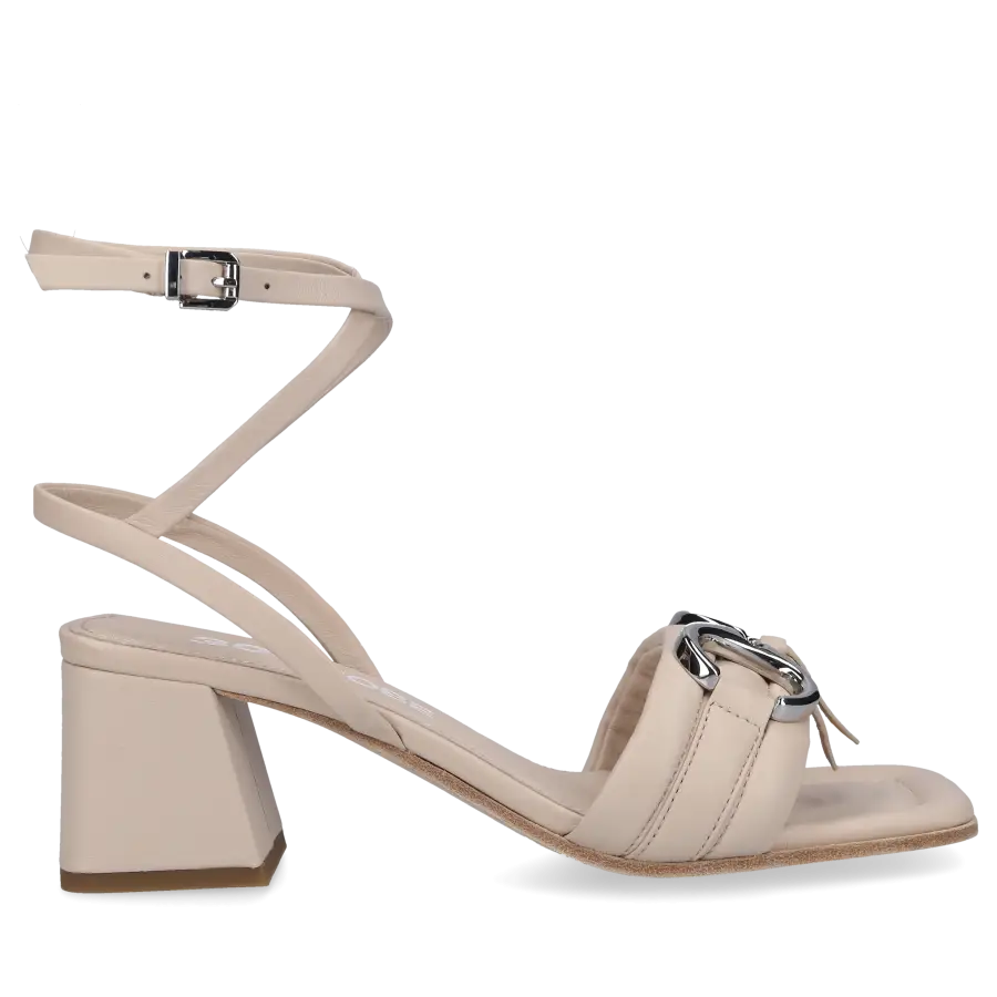 305 SOBE - Sandalen INES Nubukleder - beige
