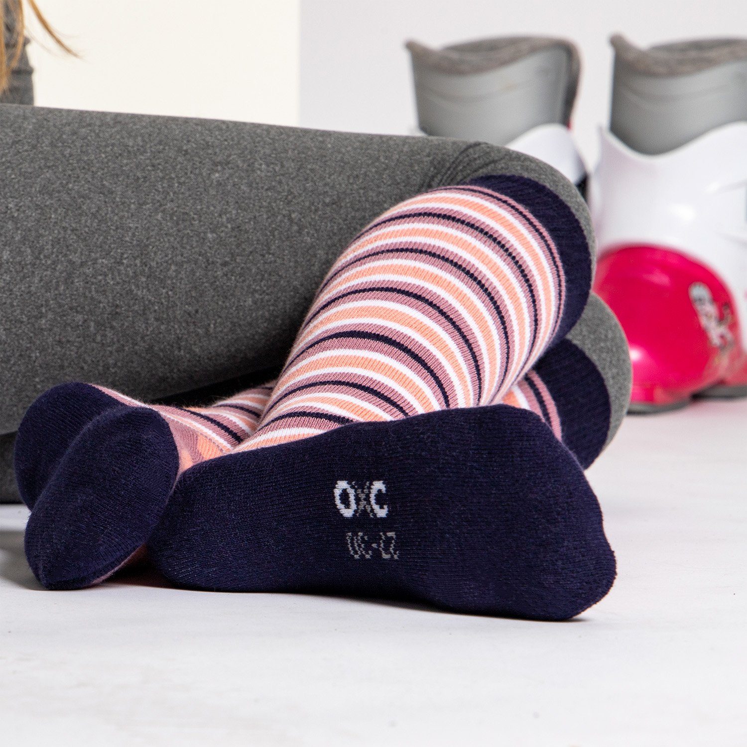 OCCULTO Skisocken Occulto Kinder Skisocken 2er Pack (Modell Mondi) (2-Paar)