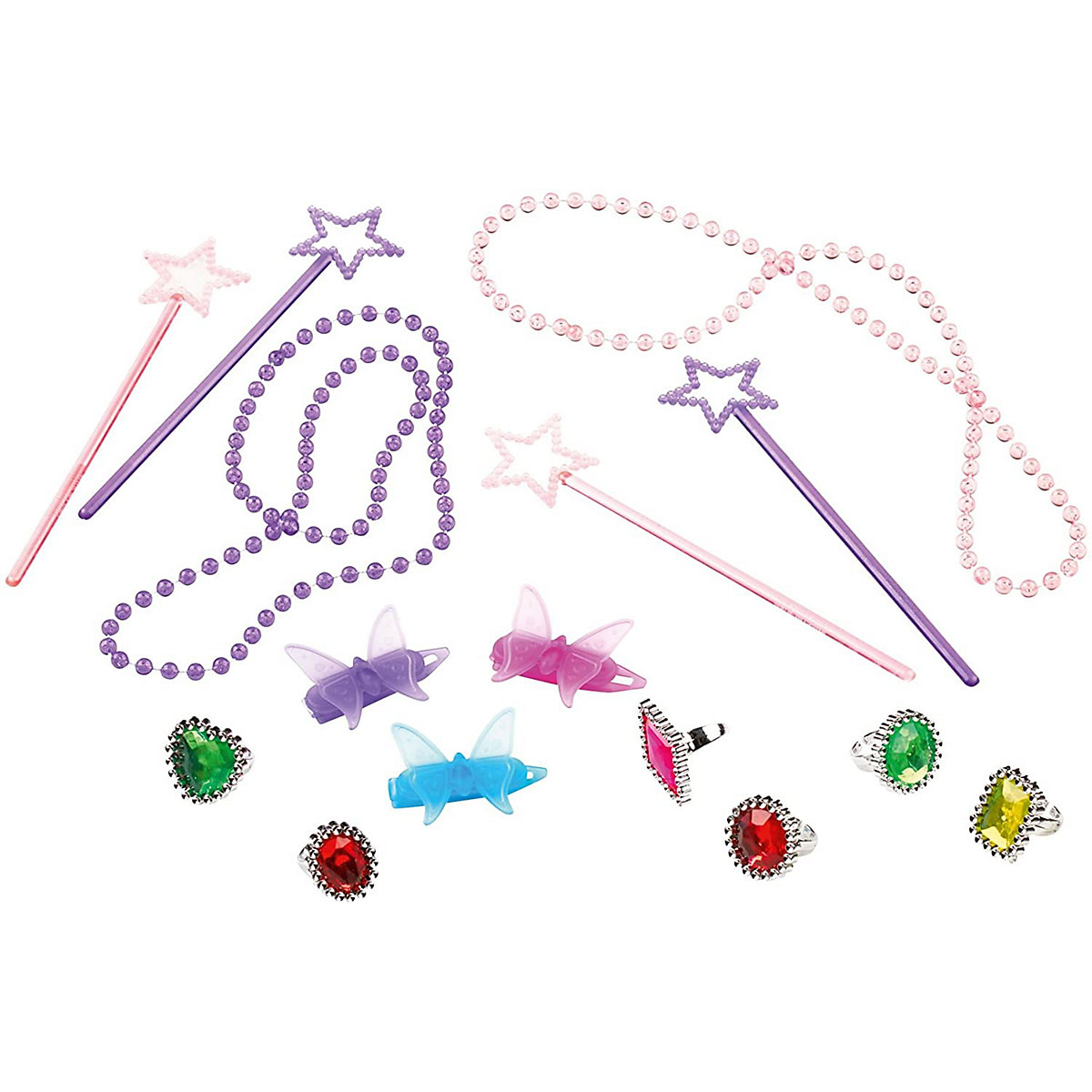 Kinderparty-Set Prinzessin - großes Kindergeburtstags-Set I (79-teilig)