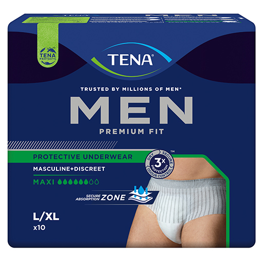 TENA MEN Premium Fit Inkontinenz Pants Maxi L/XL  10 St