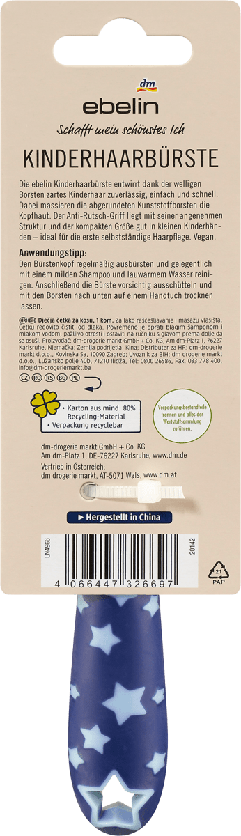 Kinderbürste mit Entwirrfunktion, 1 St