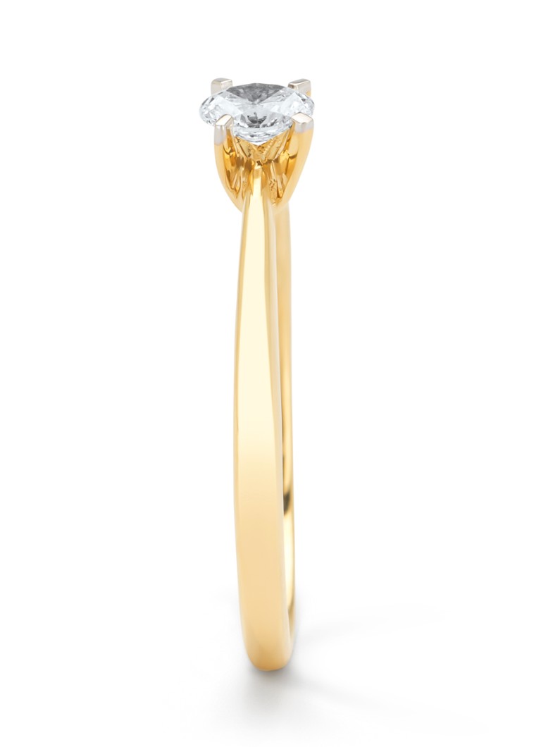 Anello in oro Diamond Point, diamante Starlight da 0,20 ct
