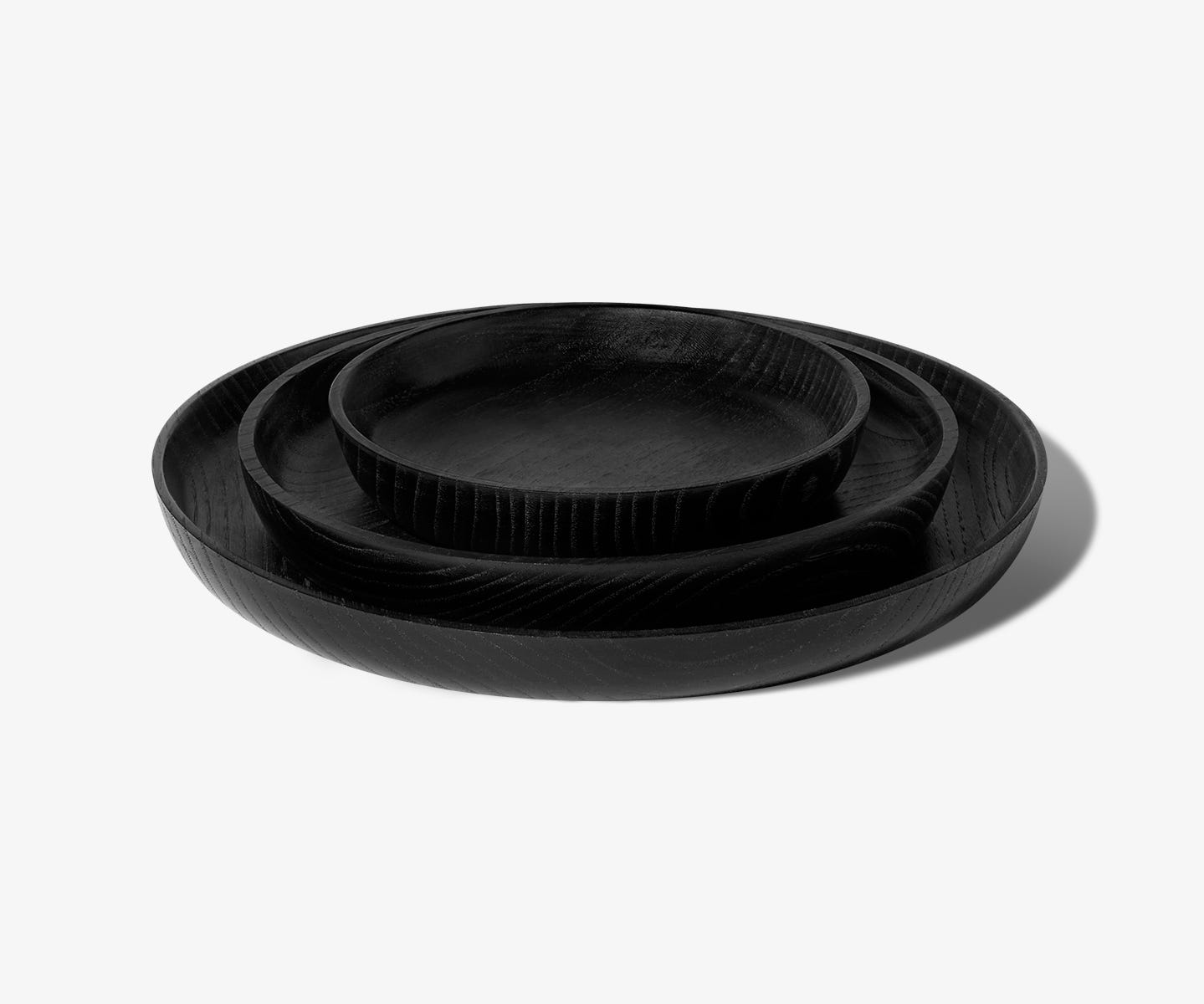 Plateau Ellipse Noir - Moyen modèle