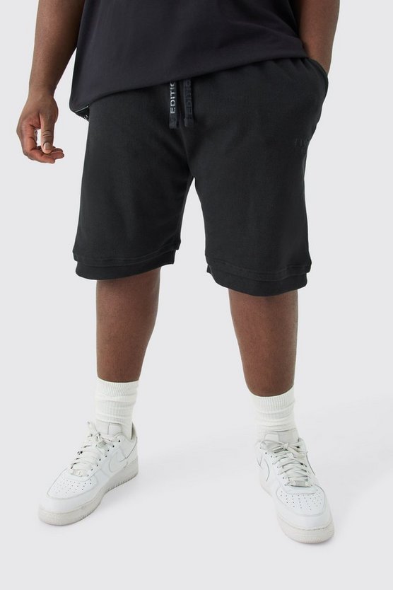 Plus lockere gerippte Edition Shorts
