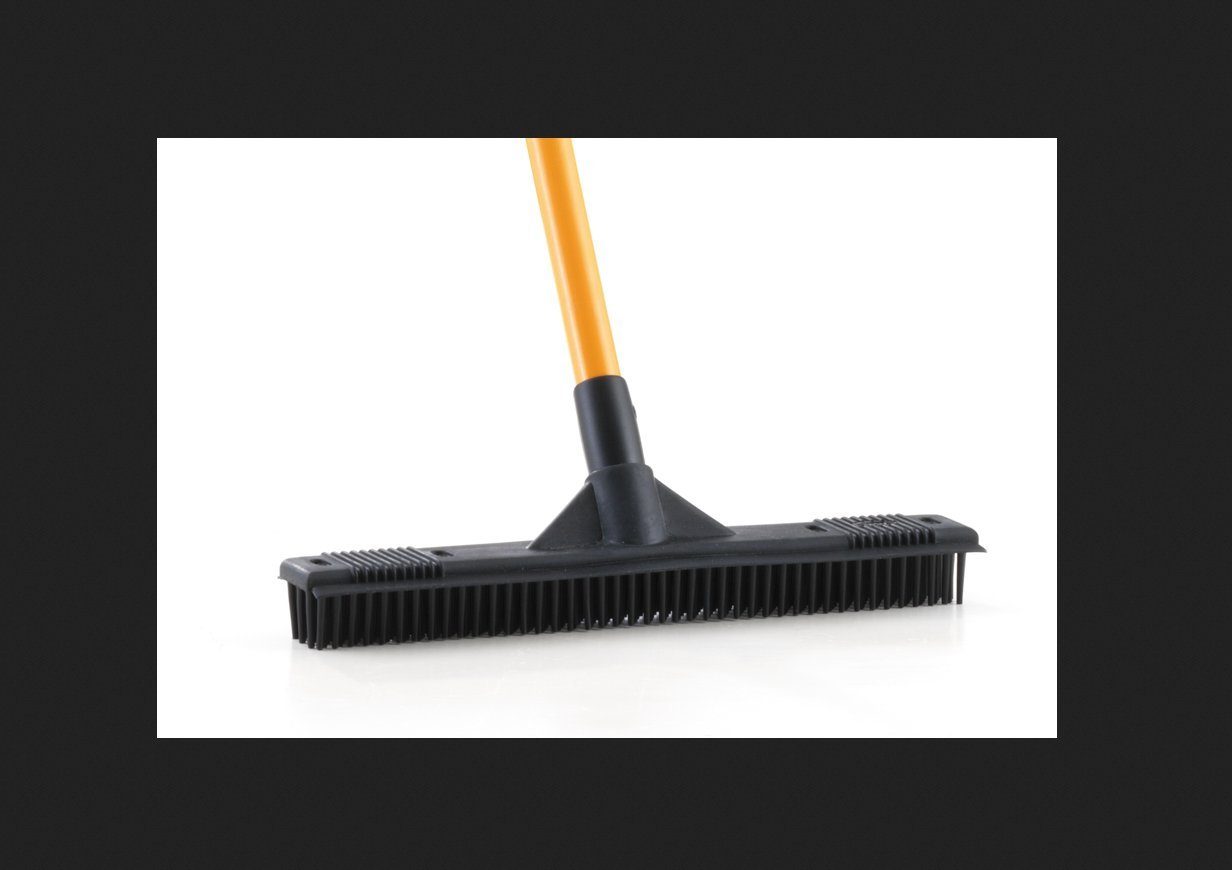 CLEANmaxx Wischmopp, Staubbesen, Wunderbesen, Friseur Besen, Haare, Tierhaare, Tier, Gummi, leichte Reinigung, für innen & außen.