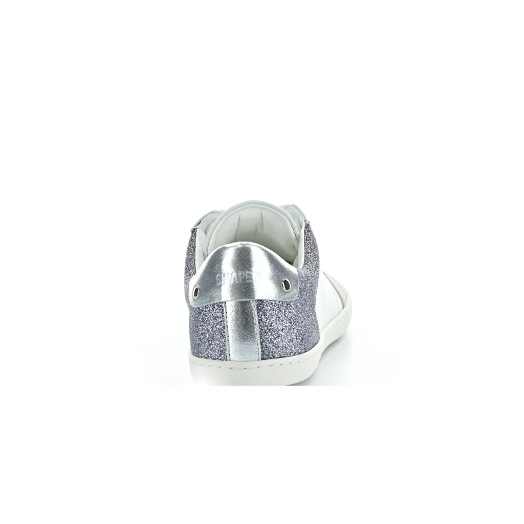 Shapen Charm Silver Leather Barfuß-Halbschuhe