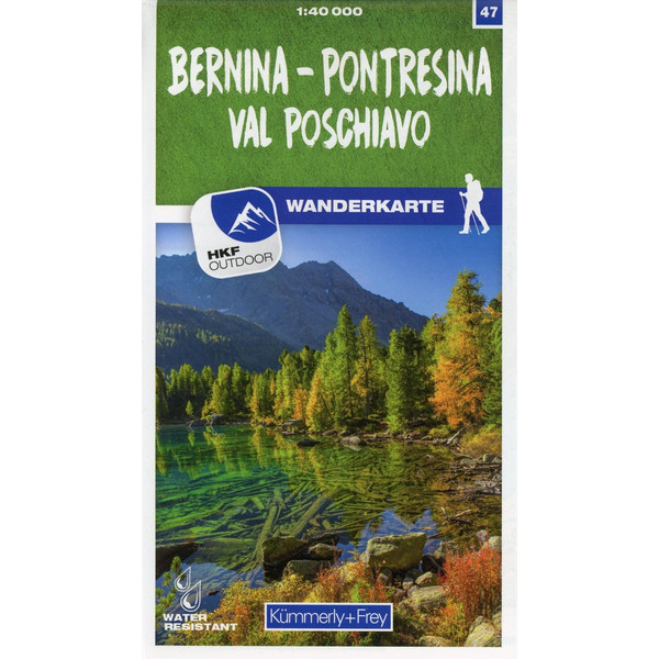 Bernina - Pontresina / Val Poschiavo 47 Wanderkarte 1:40 000 matt laminiert - Wanderkarte