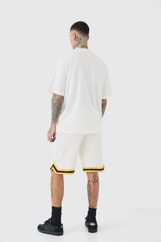 Tall Oversize Official Basketball T-Shirt & Shorts