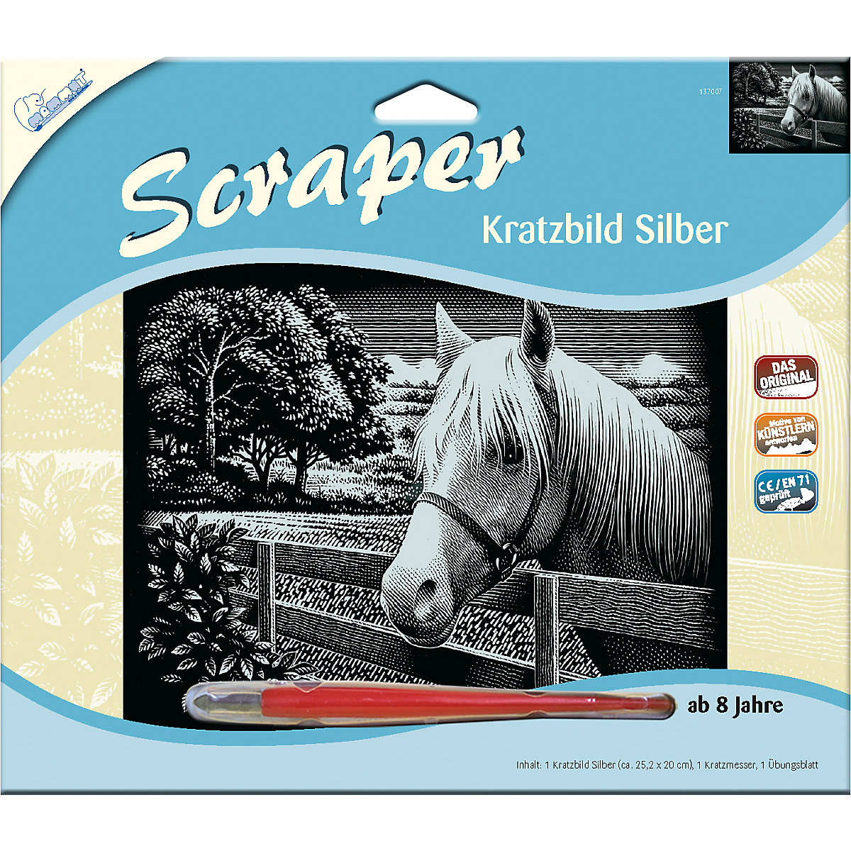 Scraper Silber groß 