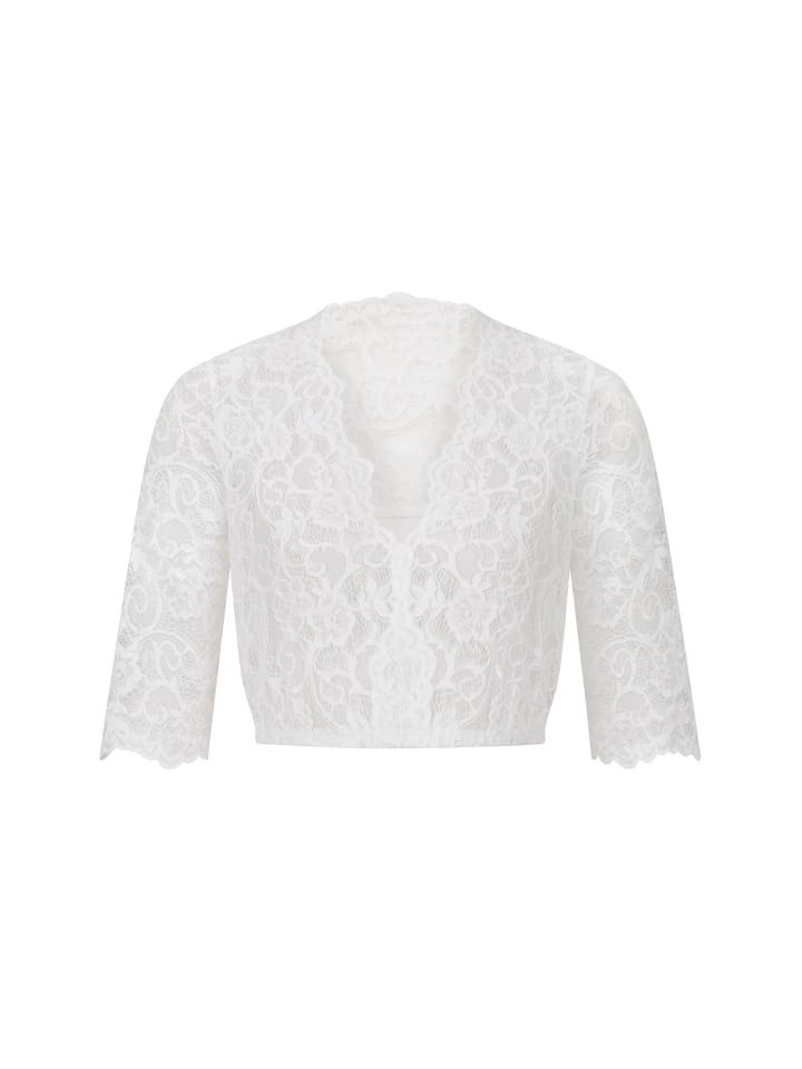 Nübler Dirndlbluse kurzarm Gea in Weiß günstig kaufen