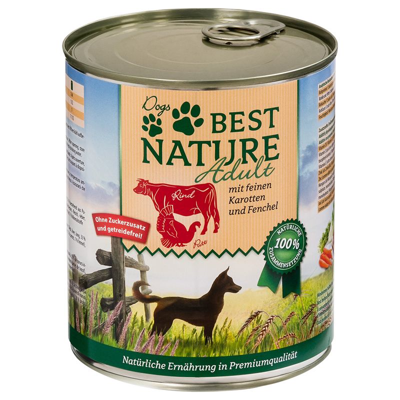 Sparpaket Best Nature Dog Adult 12 x 800 g