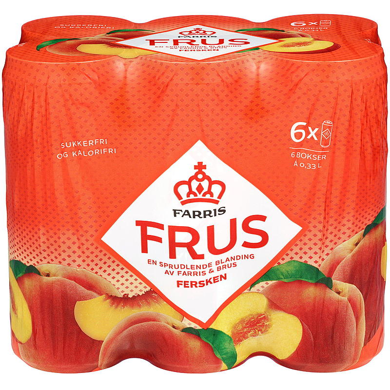 Farris Farris Frus 0,33 l boks 6-pk fersken