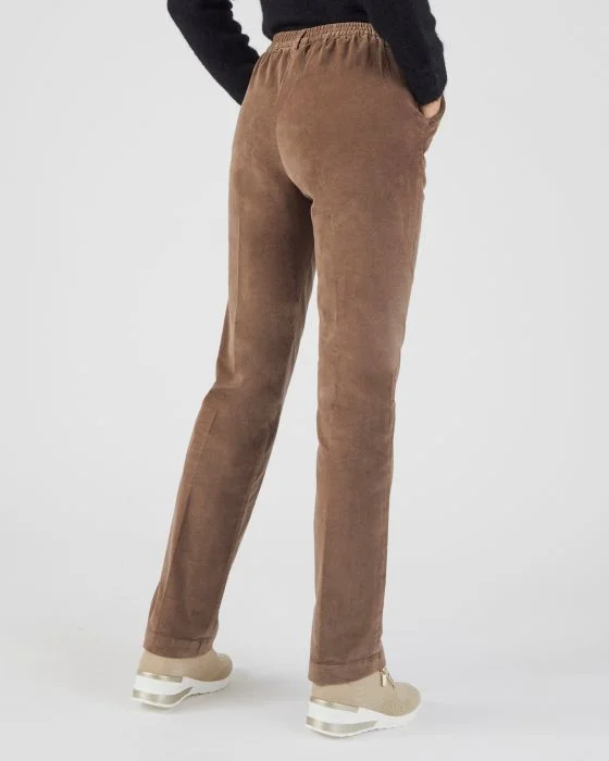 Pantalon enfilable velours