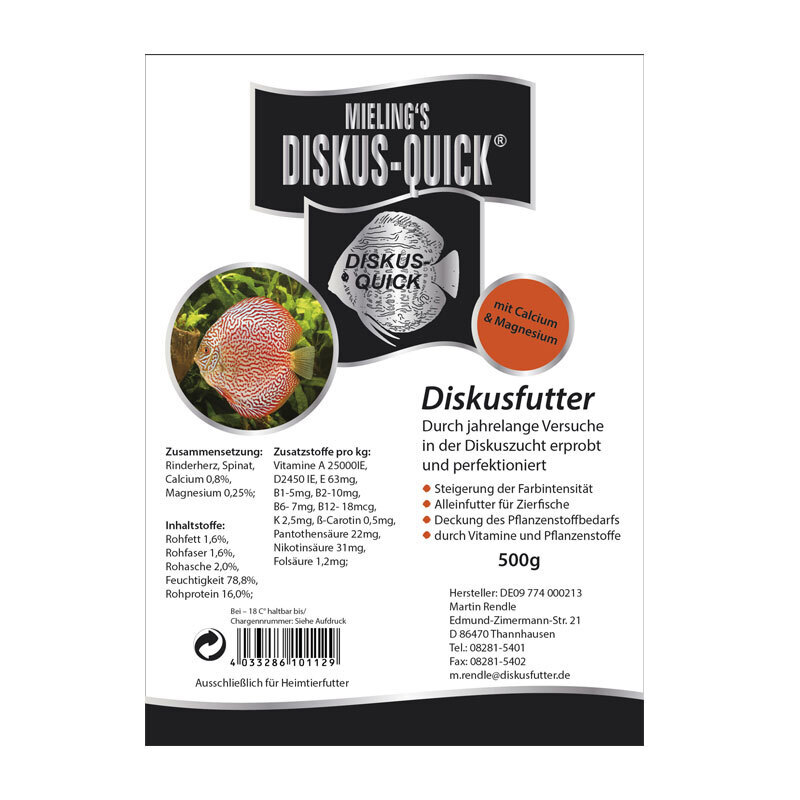 Mieling Frostfutter Mieling s Diskus-Quick 6,5 kg