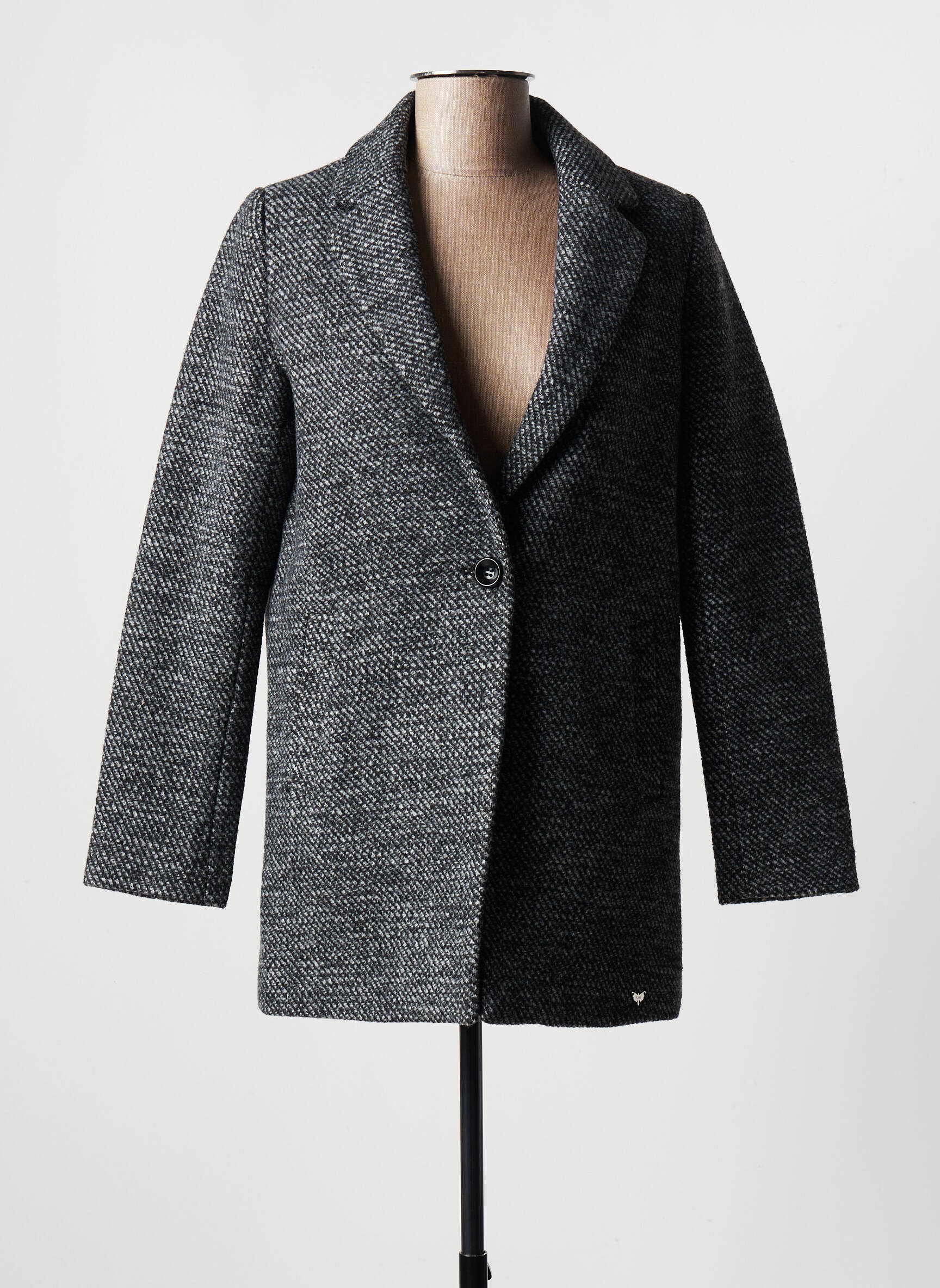 Les P Tites Bombes Manteaux Longs Femme couleur gris