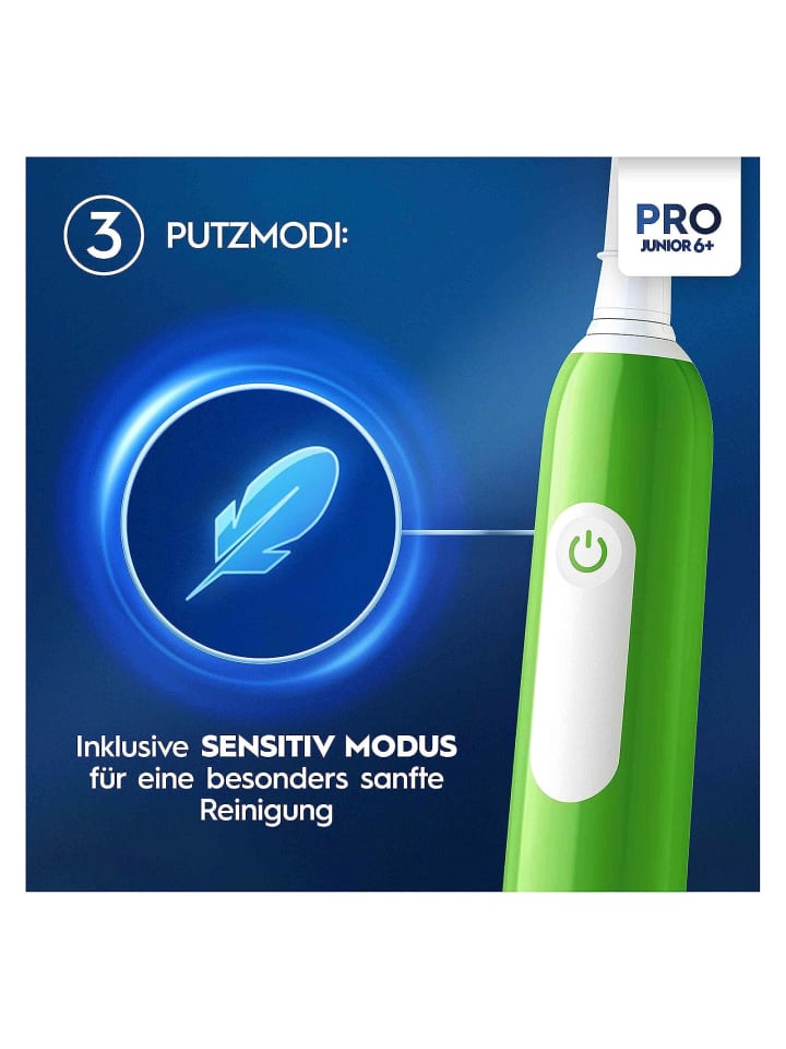 Oral-B Zahnbürste Pro Junior Green in Grün günstig kaufen onesize