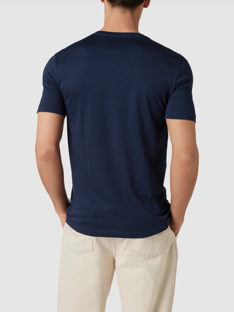 T-Shirt mit Rundhalsausschnitt in dunkelblau