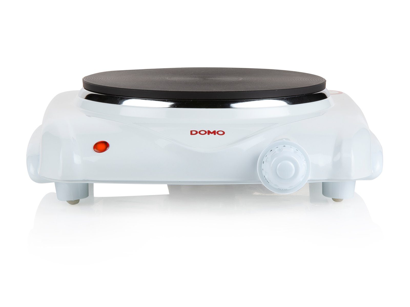 Domo Einzelkochplatte, Mobiles elektrisches 1 Platten autarkes Kochfeld mini Ø18,5cm Camping