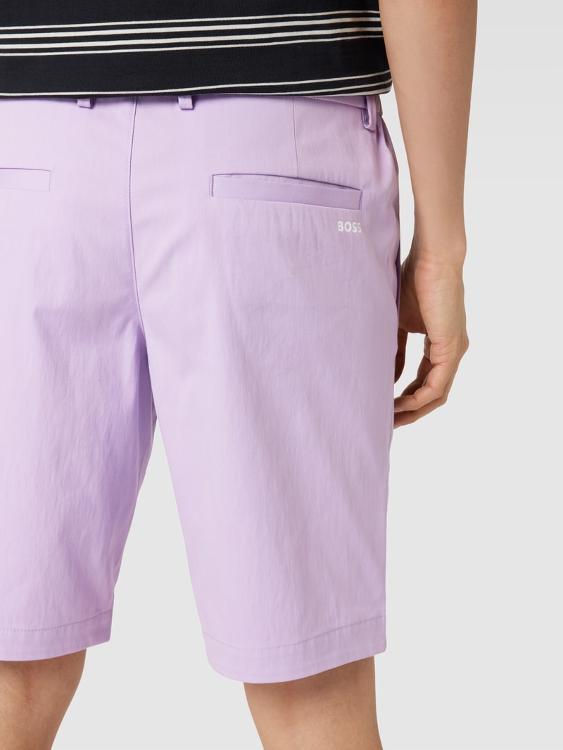 Bermudas mit elastischem Bund Modell 'Liem' in flieder