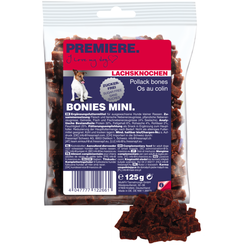 PREMIERE Snacks PREMIERE Bonies Mini 2x125g Lachsknochen