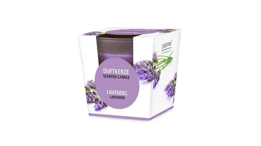 pajoma Duftkerze im Glas Lavendel lila
