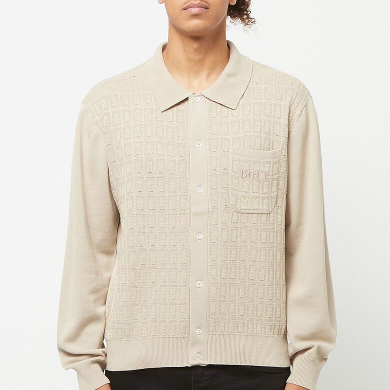 BoTT Button Down Knit Polo putty