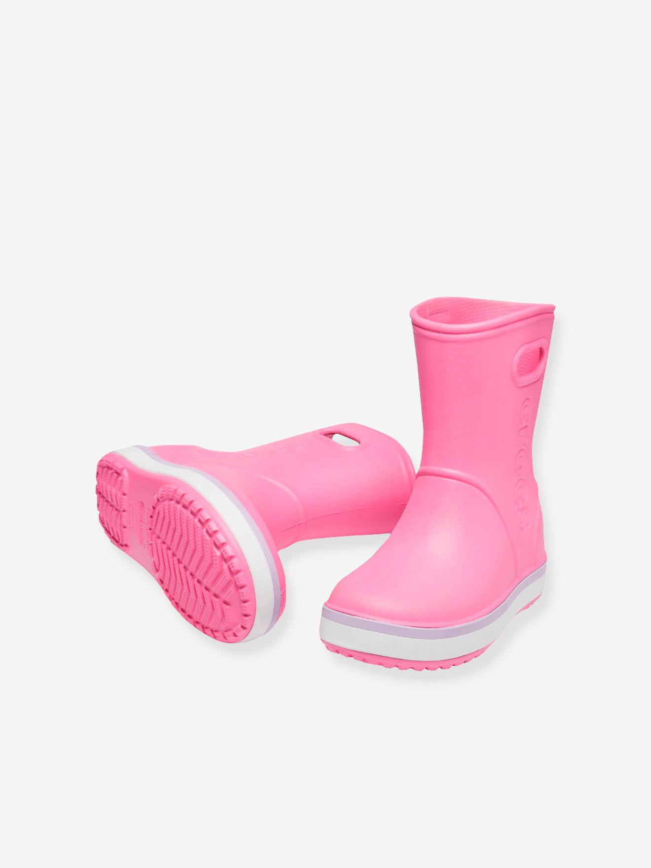 Bottes de pluie enfant Crocband Rain Boot K CROCS(TM) pink lemonade / lavender