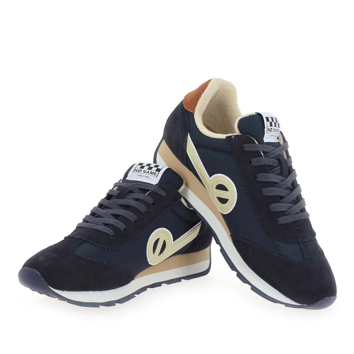 No Name  CITY RUN JOGGER SUEDE/CAMPER - marine