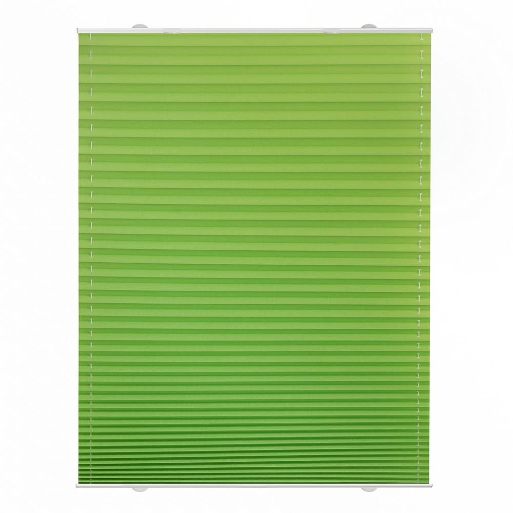 Lichtblick Plissee Haftfix, ohne Bohren Grün, 85 cm x 130 cm (B x L)