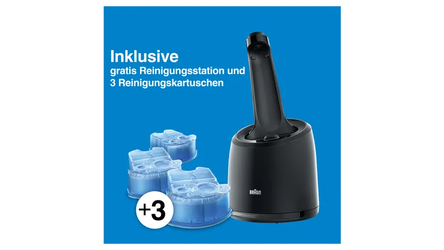 BRAUN Rasierer Series 5 50-B7200cc SW Vorteilspack mit gratis Reinigungsstation
