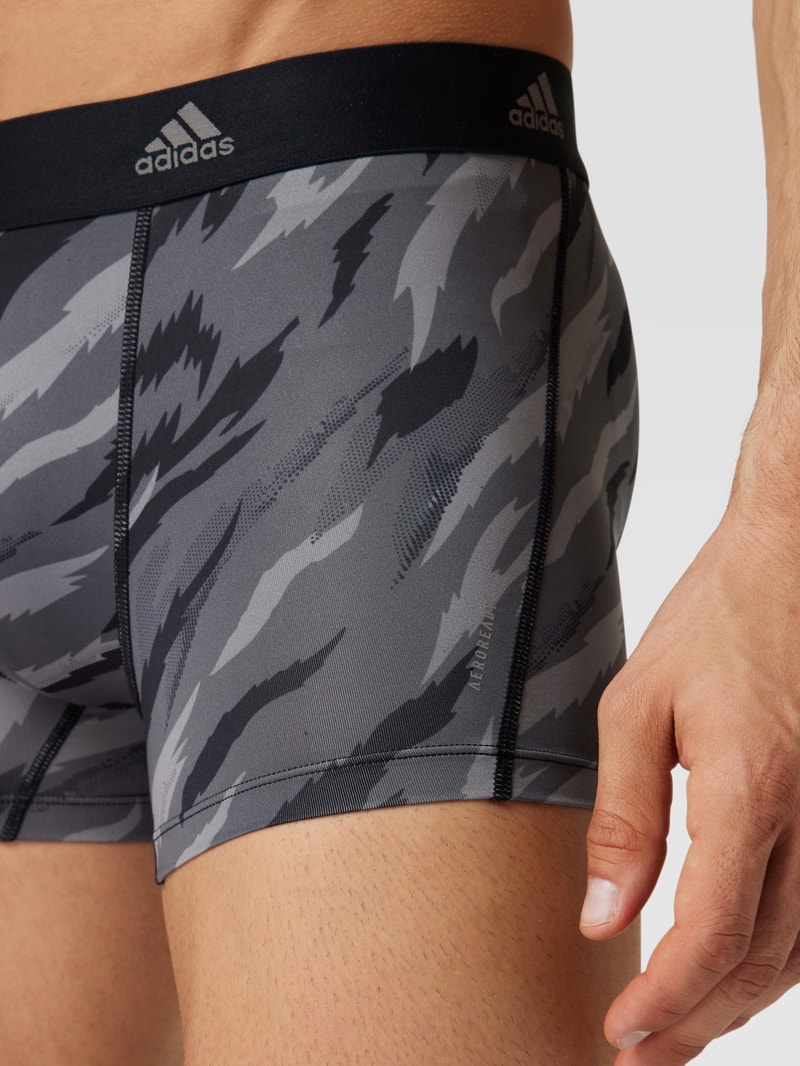 Trunks mit elastischem Bund im 3er-Pack in mittelgrau