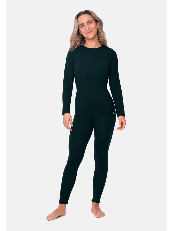 DANISH ENDURANCE Baselayer-Set Merino Baselayer in dark green günstig kaufen