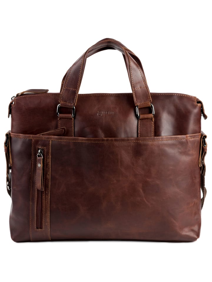 BACCINI Leder-Laptoptasche 15