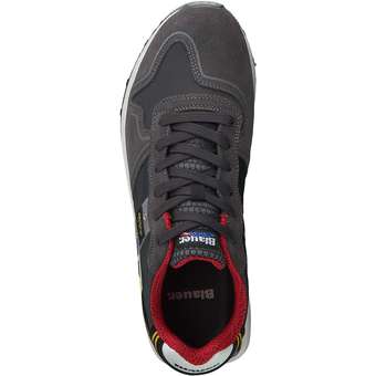Blauer USA Schnürsneaker in schwarz