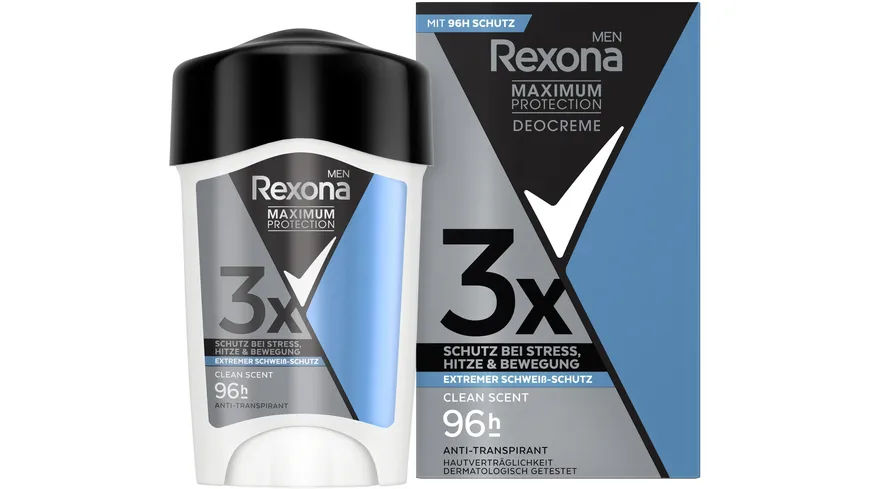 Rexona Maximum Protection Men Deo Cremestick Anti-Transpirant Clean Scent 45 ml 45 ml