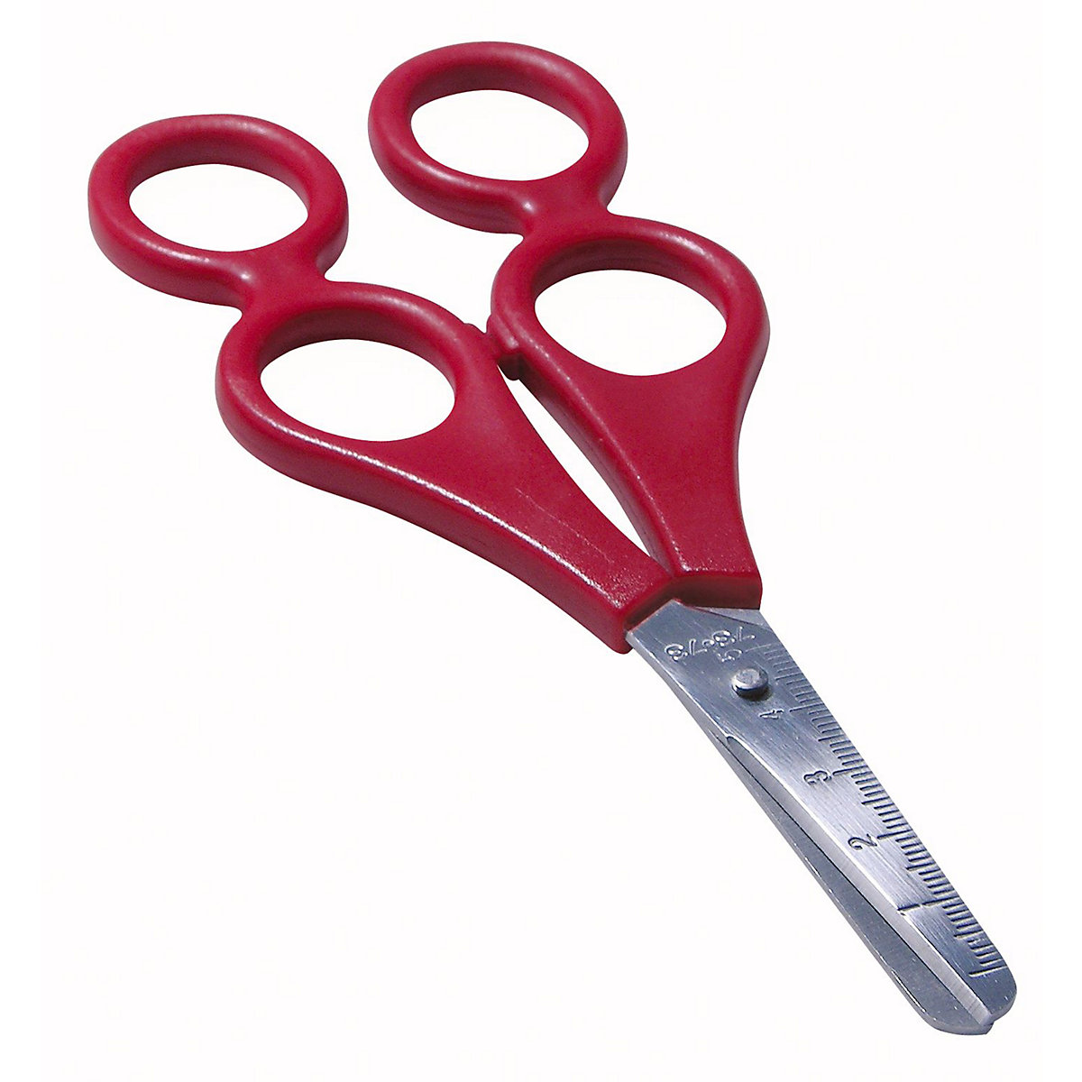 Therapeutenschere 17cm mit Doppelgriffen rot