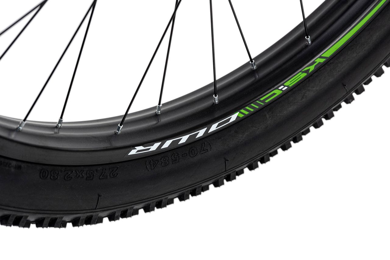 KS Cycling Mountainbike Hardtail 27,5'' Plus Xceed Schwarz-Grün RH 46 cm