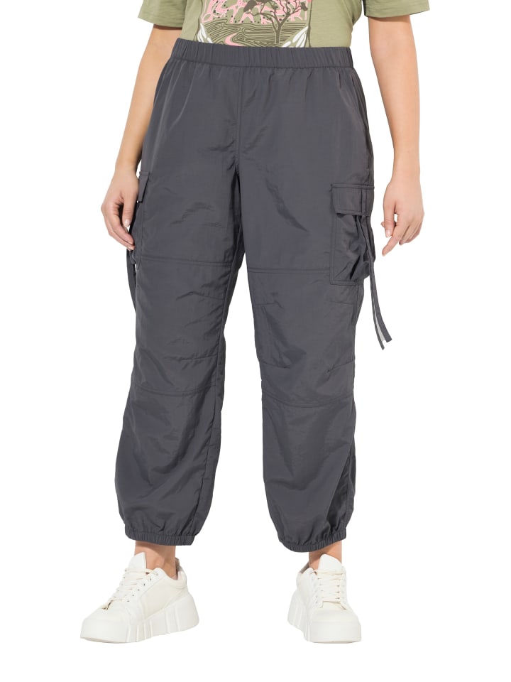 Ulla Popken Cargohose in graphitgrau günstig kaufen