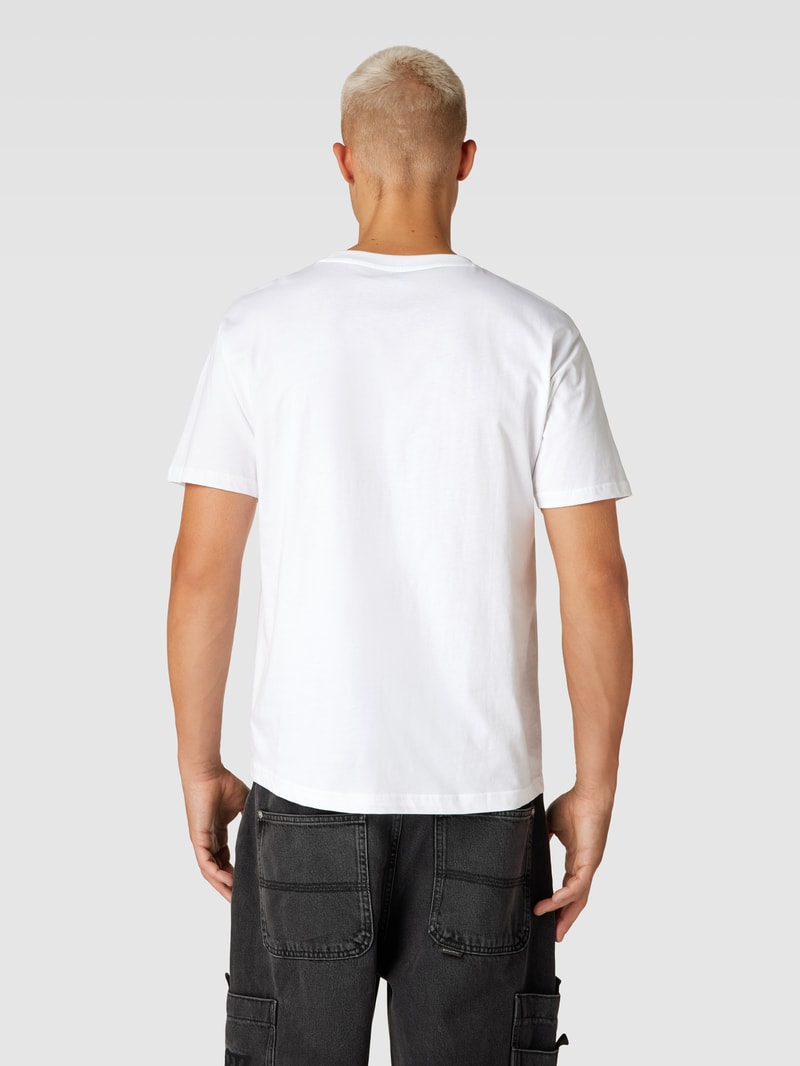 T-Shirt mit Logo-Print in weiß