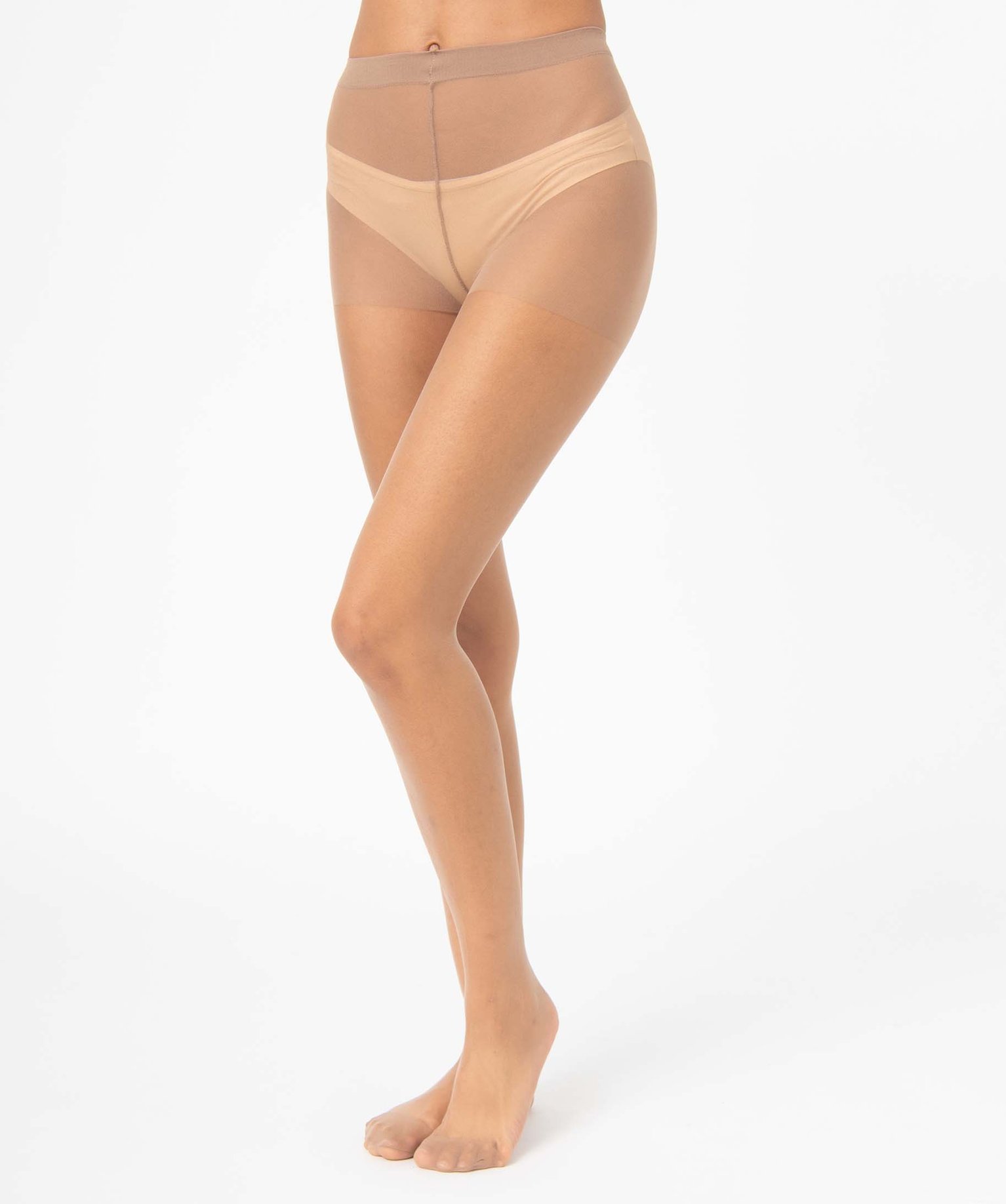 Collants femme voile 15 deniers (lot de 3) beige clair | GEMO