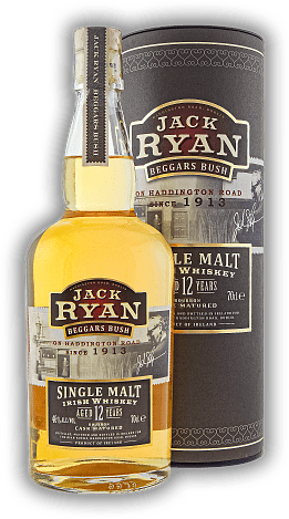 Jack Ryan Beggars Bush Single Malt 12 Years Jack Ryan Beggars Bush Single Malt 12 Years Ein Whiskey zu Ehren des 100-jährigen Jubiläums des Familienbetriebes. Alter 12 J. - 0,7	 Liter - Vol 46%
